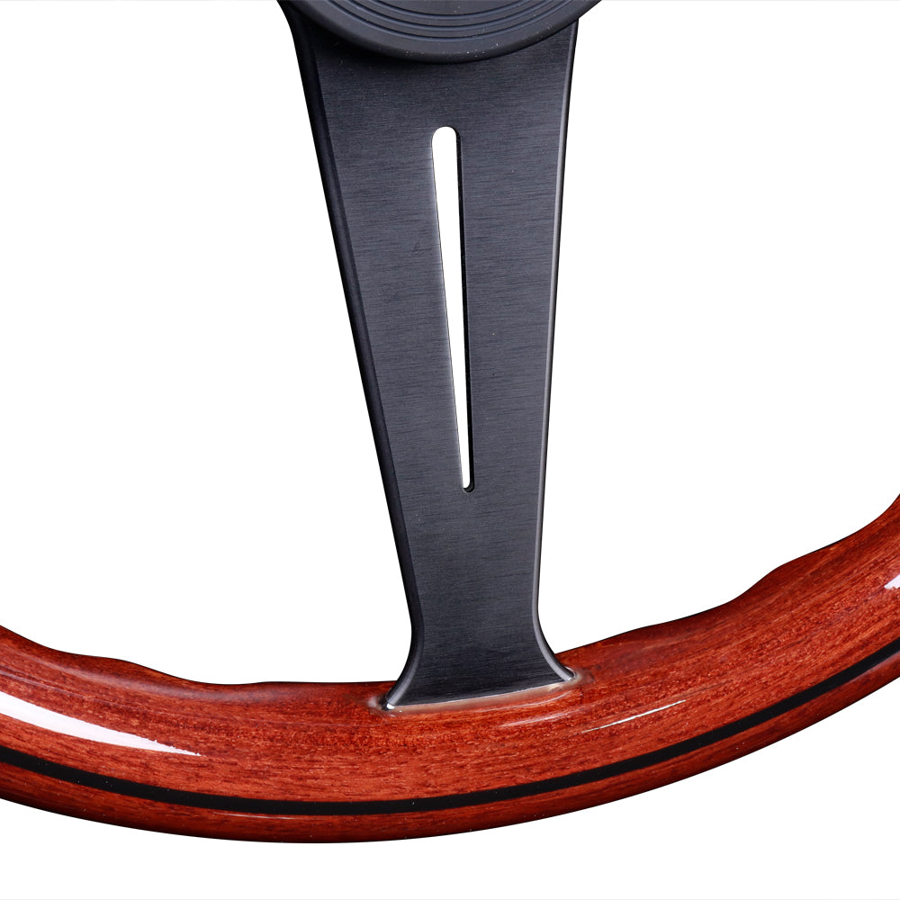 Nardi Classic Wood Steering Wheel - 390mm Black Spokes