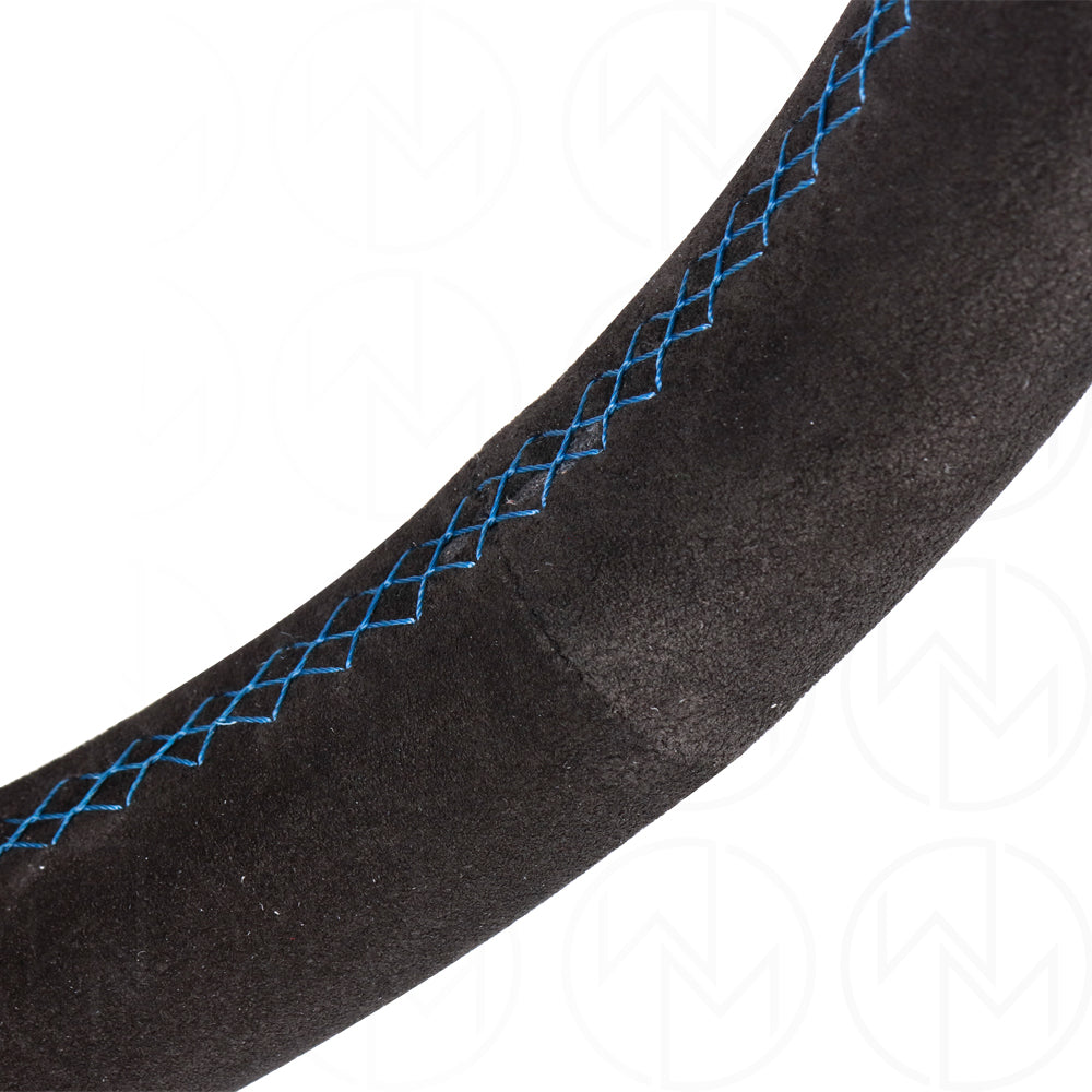 Nardi Sport Rally Deep Corn Steering Wheel - 350mm Suede w/Blue Stitch