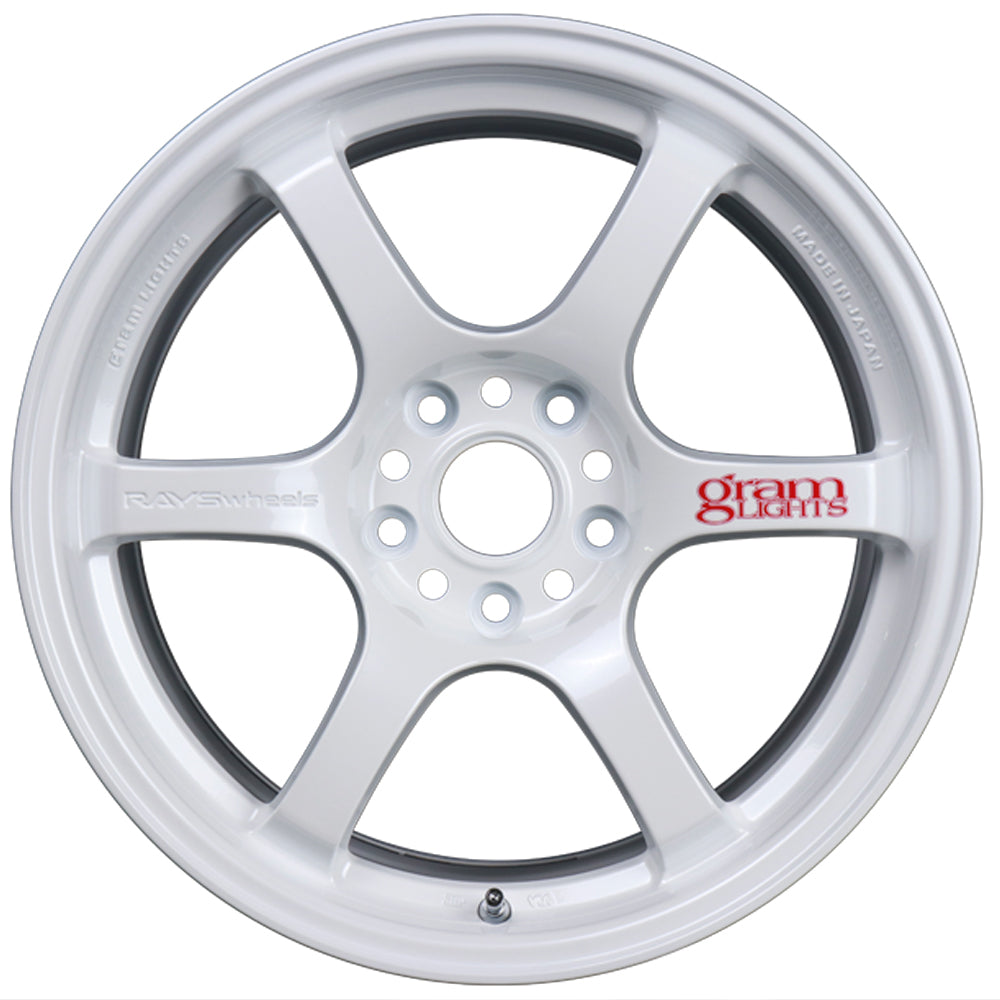 Rays Gram Lights 57DR Wheels - Ceramic Pearl White 17x9 / 5x114 / +38