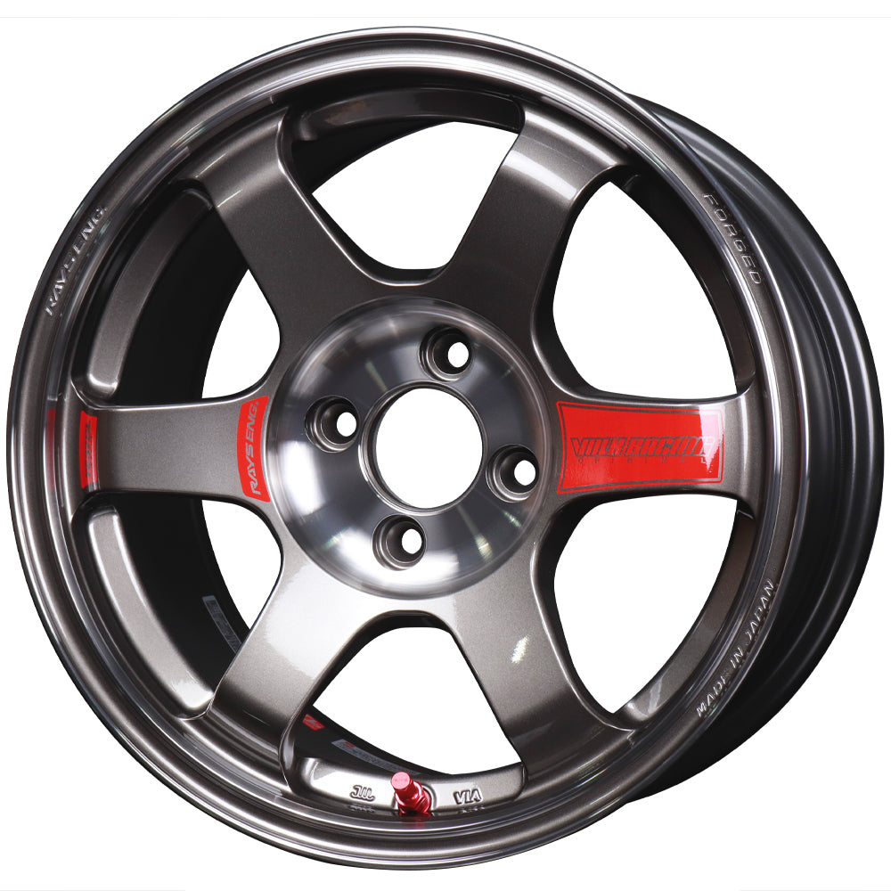 Volk Racing TE37 Saga SL Wheels - Pressed Graphite / 15x8 / 4x100 /+35