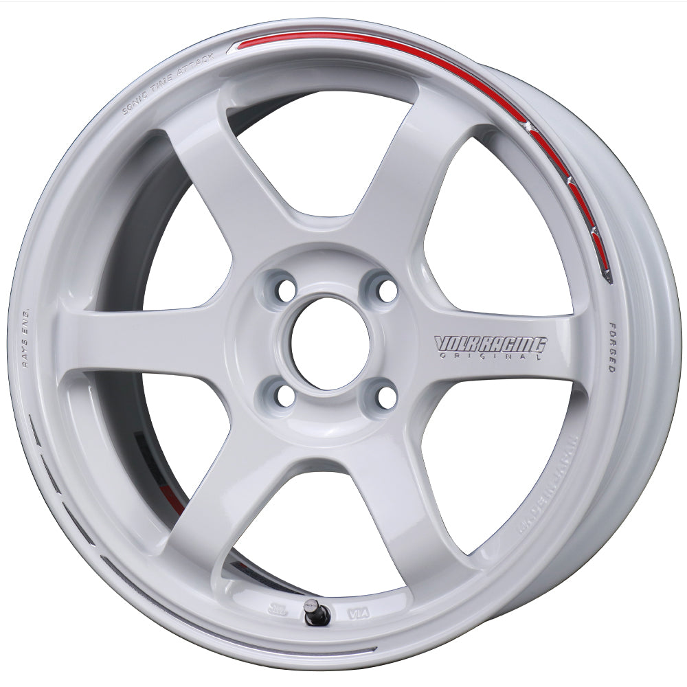 Volk Racing TE37 Sonic Time Attack Edition Wheels - Dash White 15x7 / 4x100