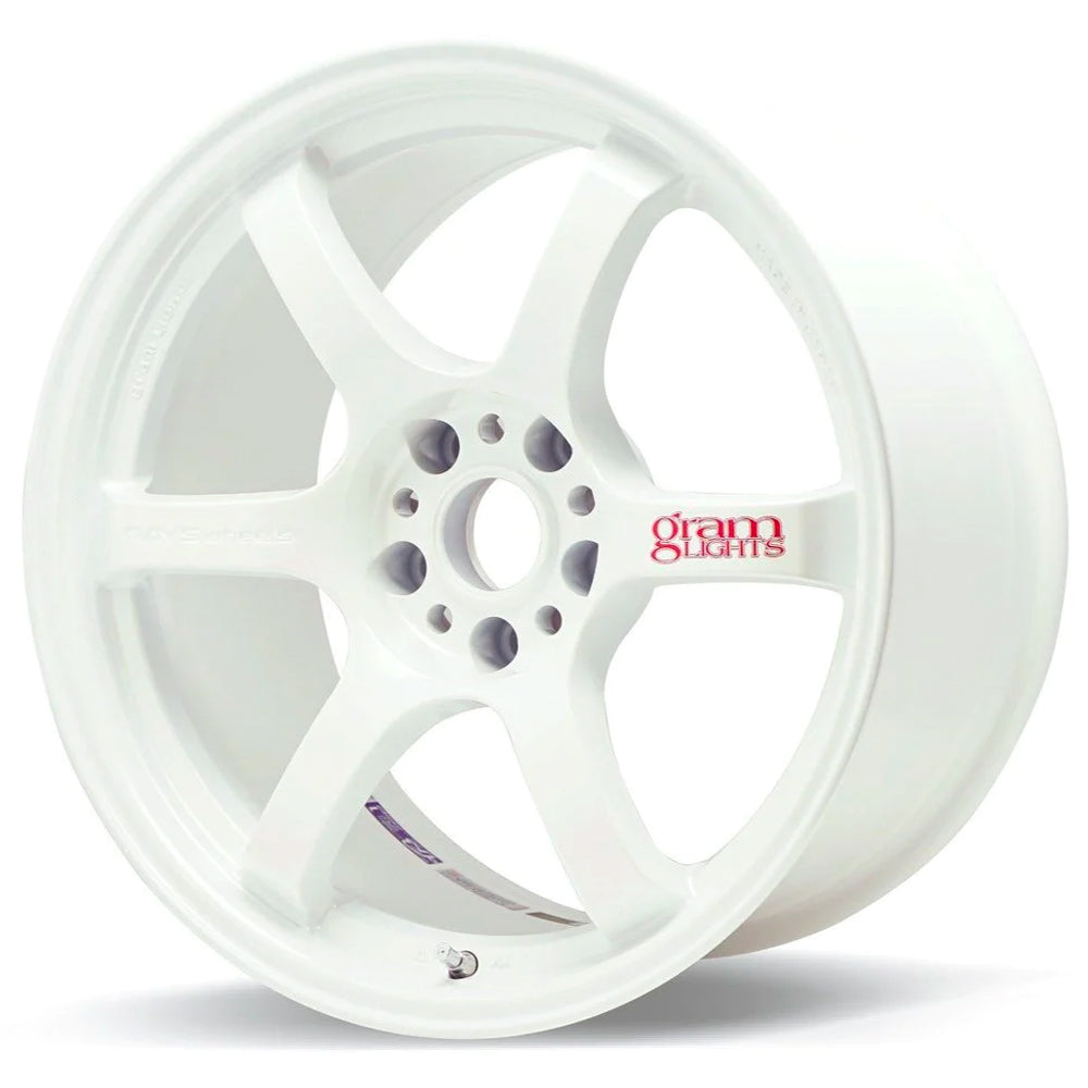 Rays Gram Lights 57DR Wheels - Champ White 15x8 / 5x114 / +35