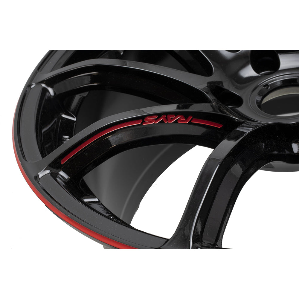 Rays Gram Lights 57 Transcend REV LIMIT Edition Wheels - Gloss Black 18x9.5 / 5x114 / +38