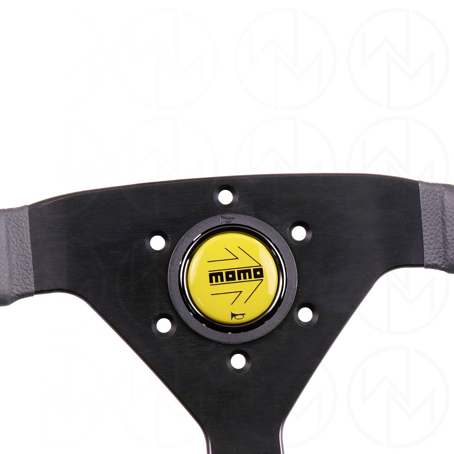 Momo Monte Carlo Steering Wheel - 350mm Leather w/Yellow Stitch