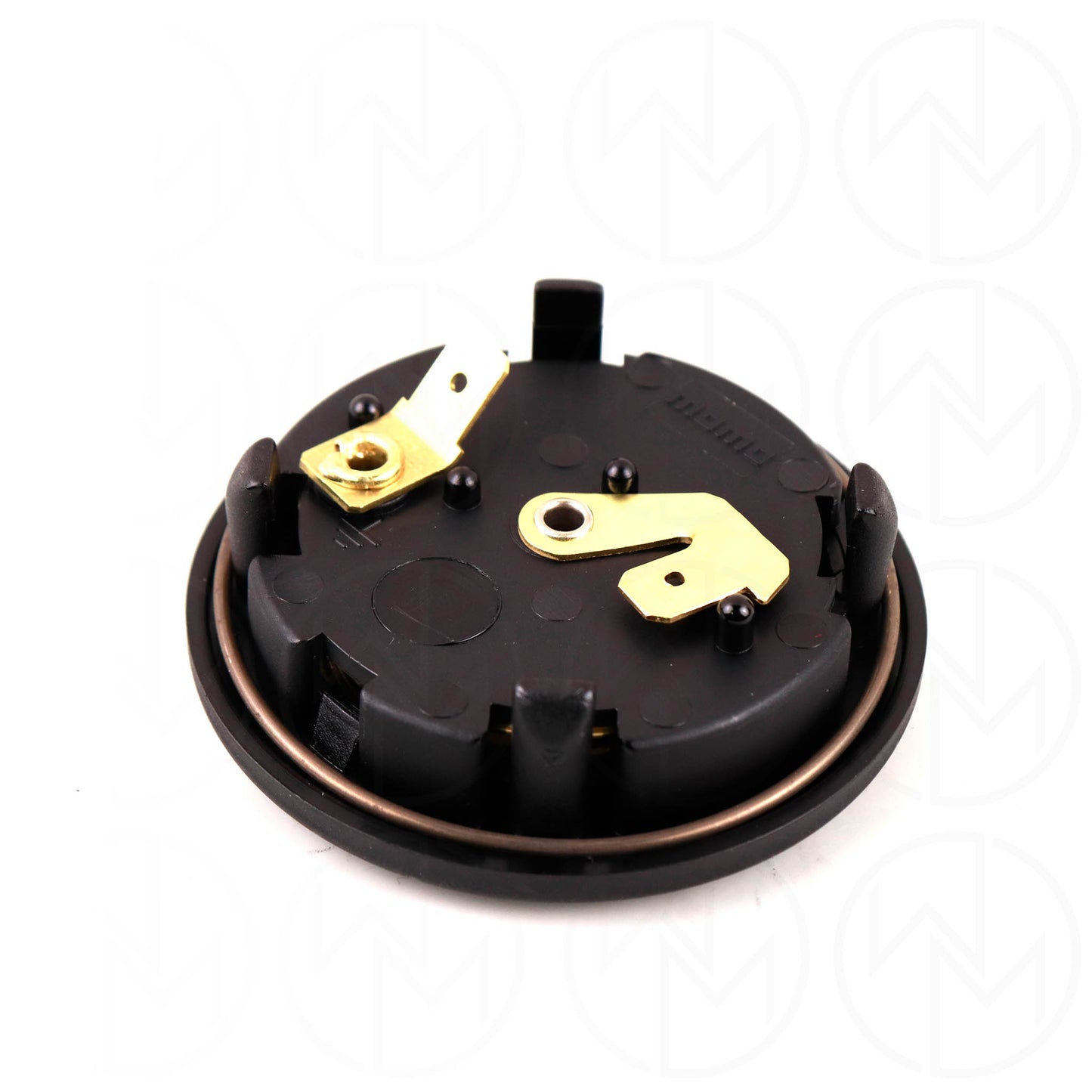 Momo Horn Button - Gloss Black / Yellow Logo