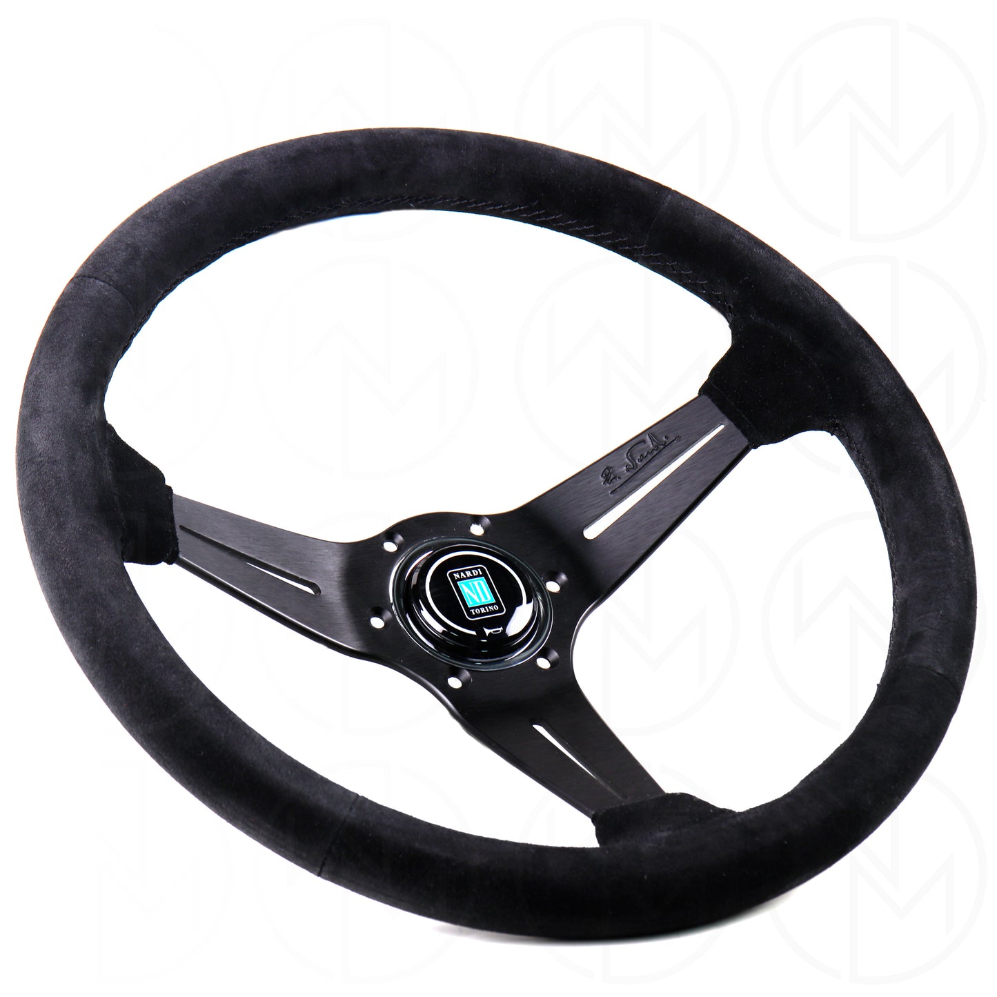 Nardi Sport Rally Deep Corn Steering Wheel - 350mm Suede w/ Black Stitch