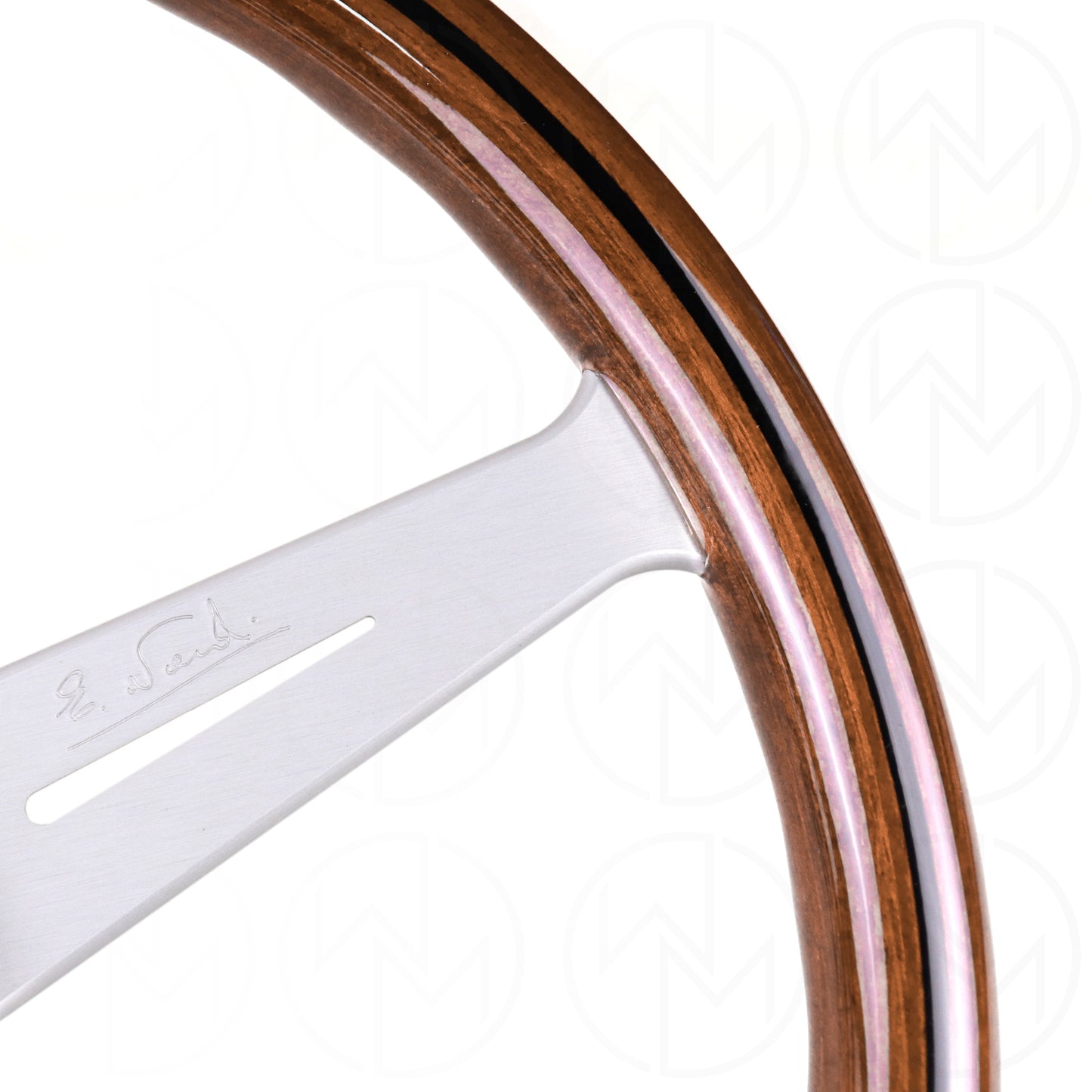 Nardi Classic Wood Steering Wheel - 360mm White Spokes