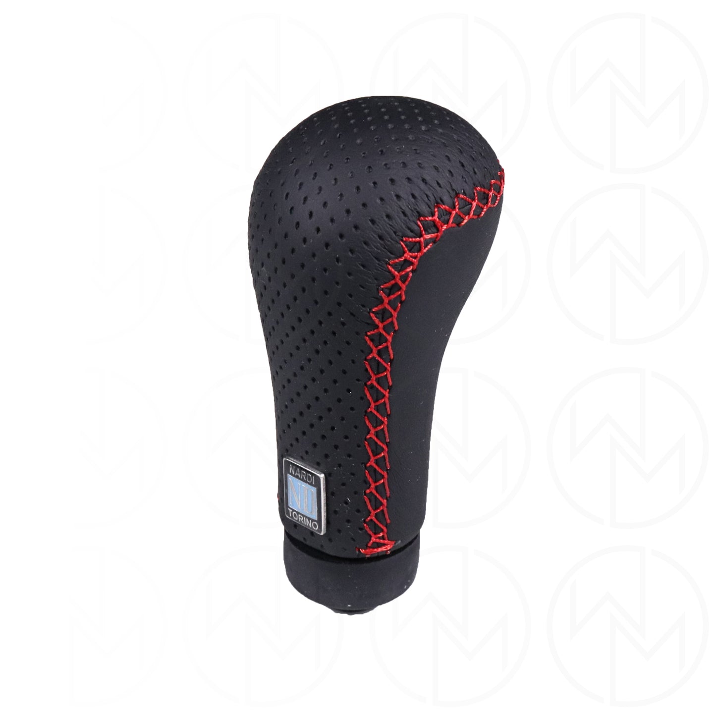 Nardi Prestige Line Perforated Leather w/ Red Stitch Shift Knob