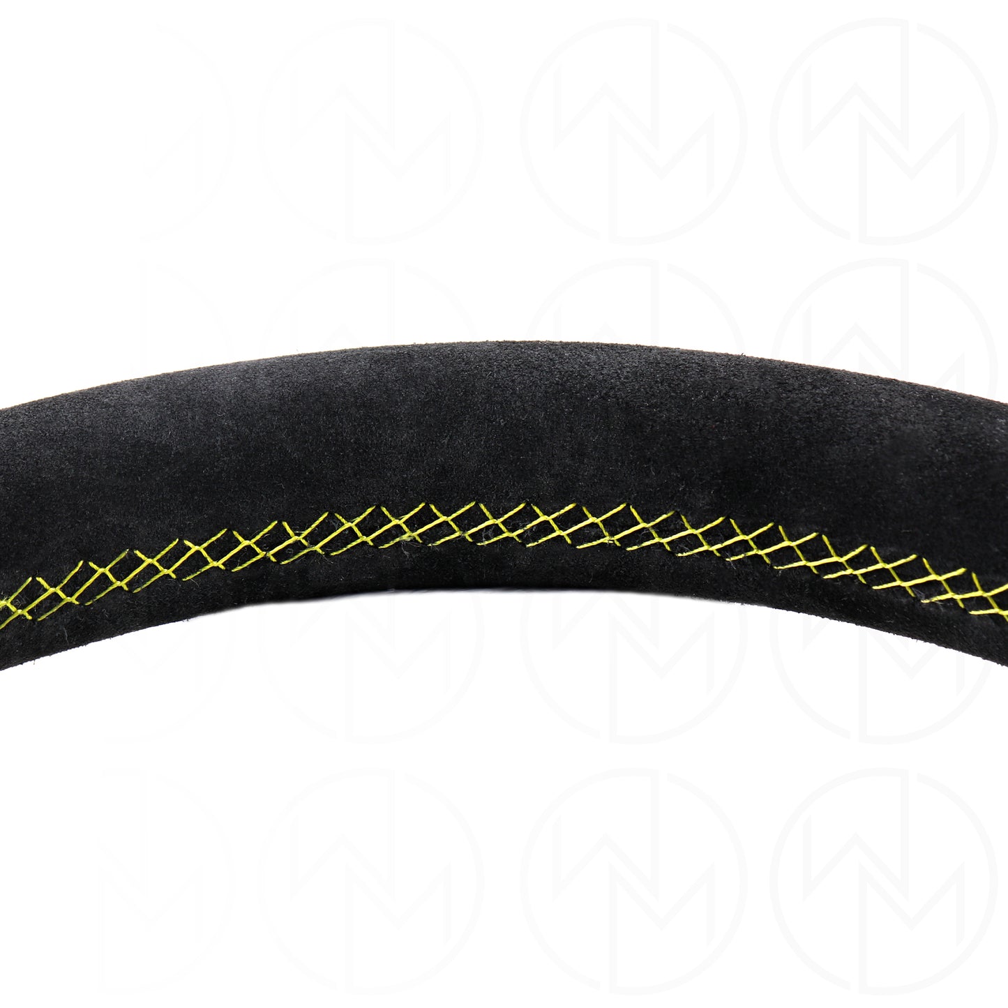 Personal Fitti Corsa Steering Wheel - 350mm Suede w/Yellow Stitch