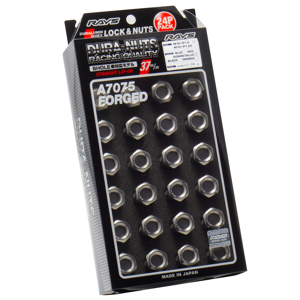 Rays L37 Dura Nut Straight Type Lug & Lock Set - M12X1.50