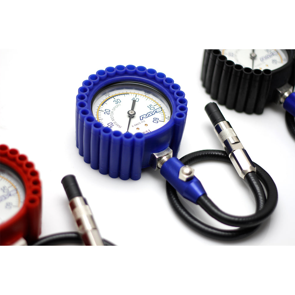 Rays Tire Pressure Air Gauge (75psi) w/ Carrying Case