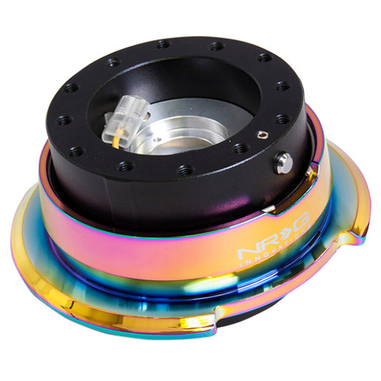 NRG Quick Release Hub Gen 2.8 Black Body / Diamond Cut Neochrome Ring