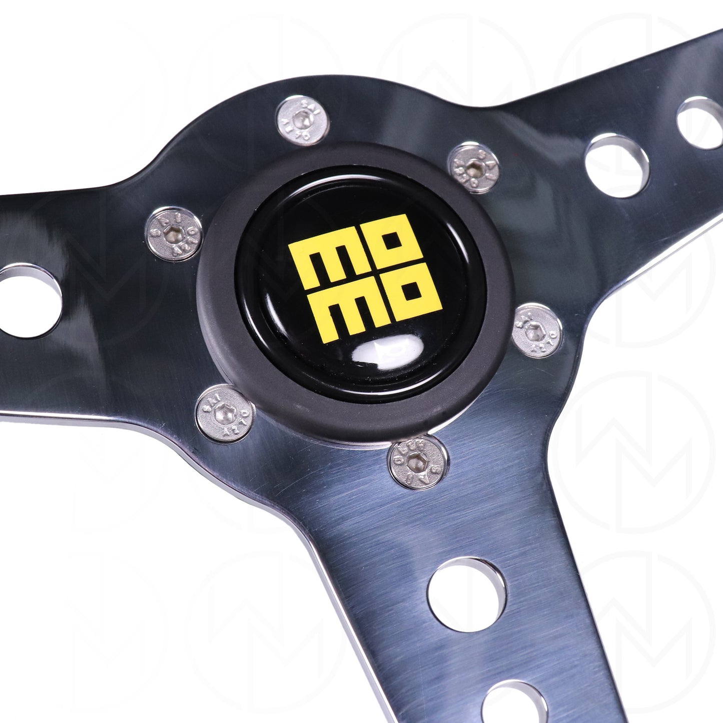 Momo California Heritage Line Steering Wheel - 360mm Leather w/Polished Spokes