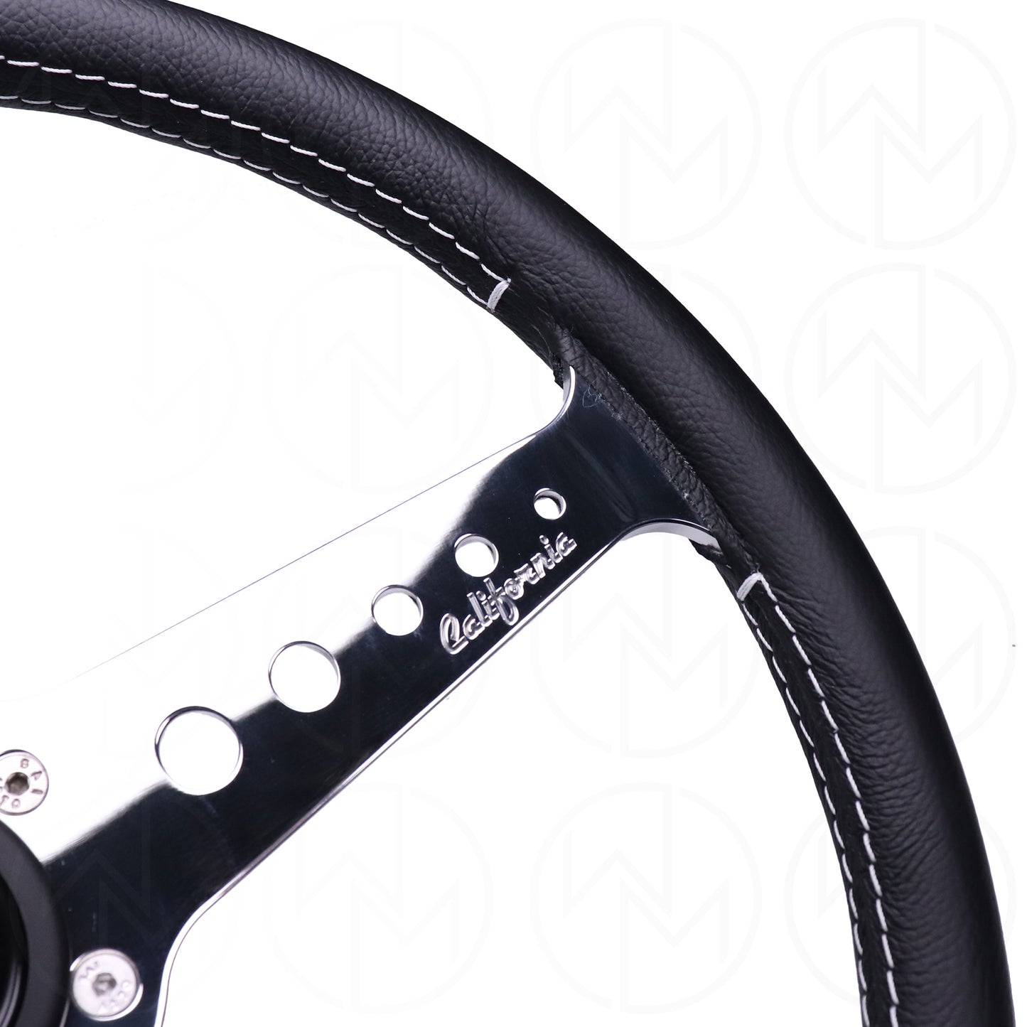 Momo California Heritage Line Steering Wheel - 360mm Leather w/Polished Spokes