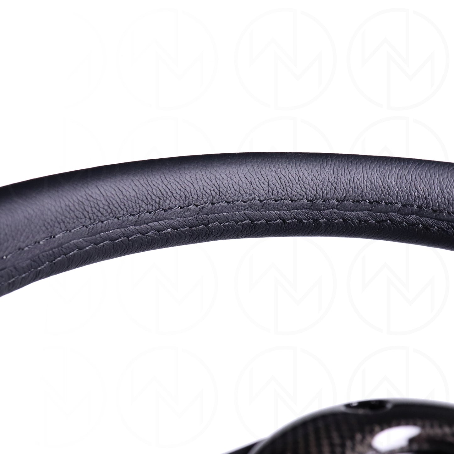 Momo Jet Steering Wheel - 350mm Leather Combo w/Black Stitch