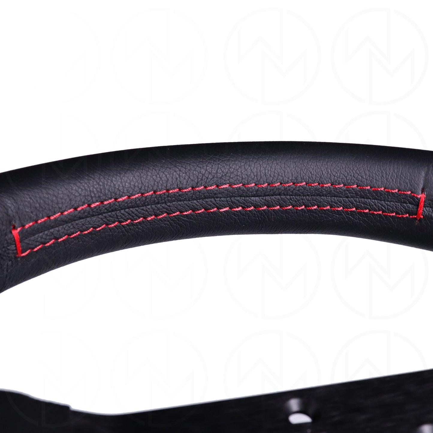 Momo Monte Carlo Steering Wheel - 350mm Leather w/Red Stitch