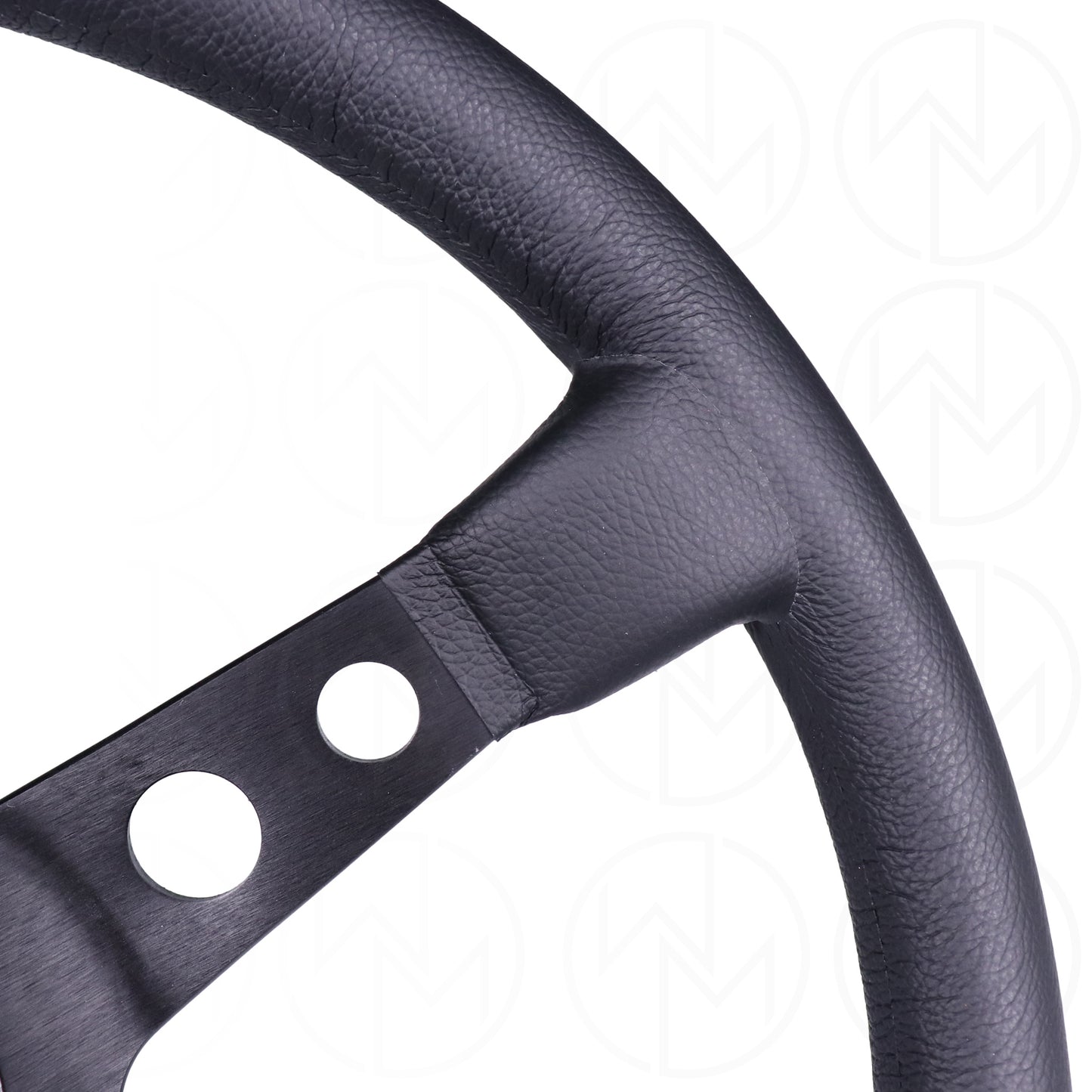 Momo Mod. 07 Steering Wheel - 350mm Leather w/Yellow Center Stripe