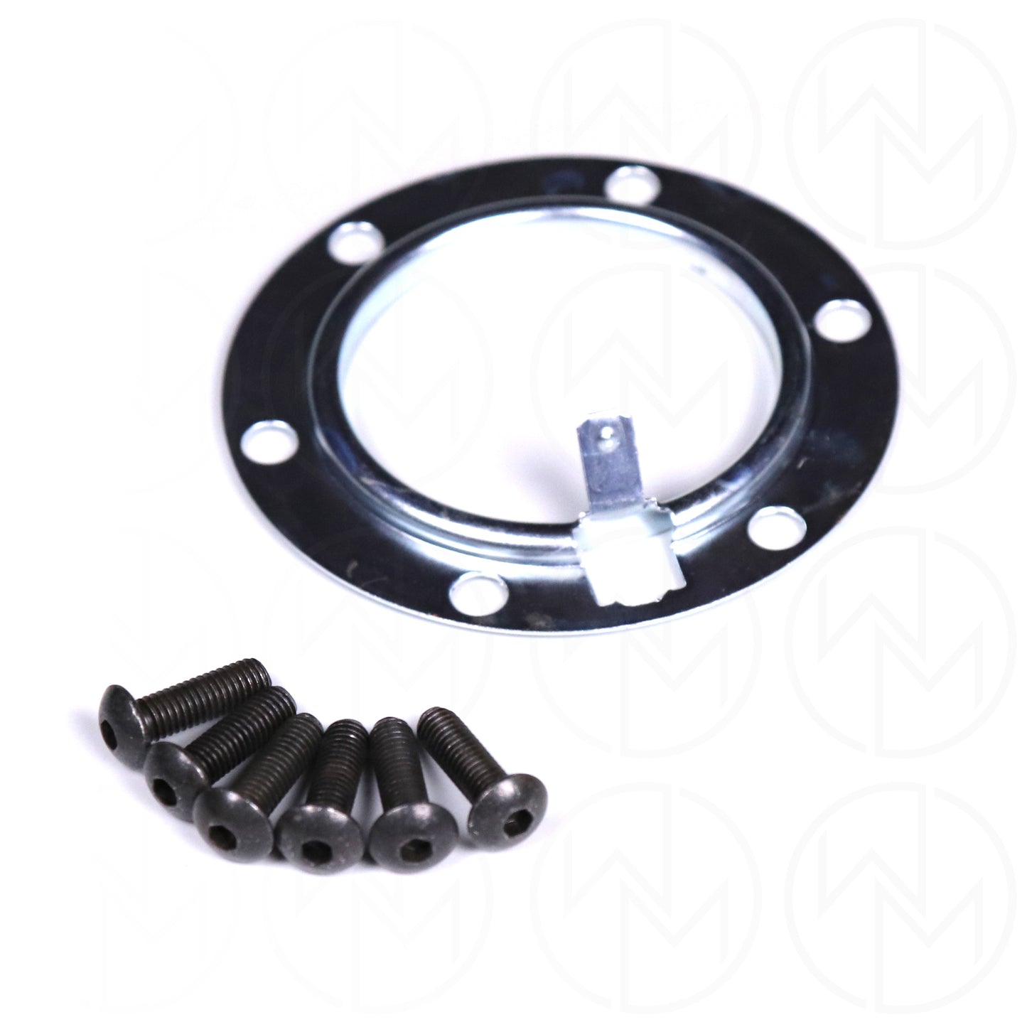 Momo Mod. 08 Steering Wheel - 350mm Leather w/Yellow Center Stripe