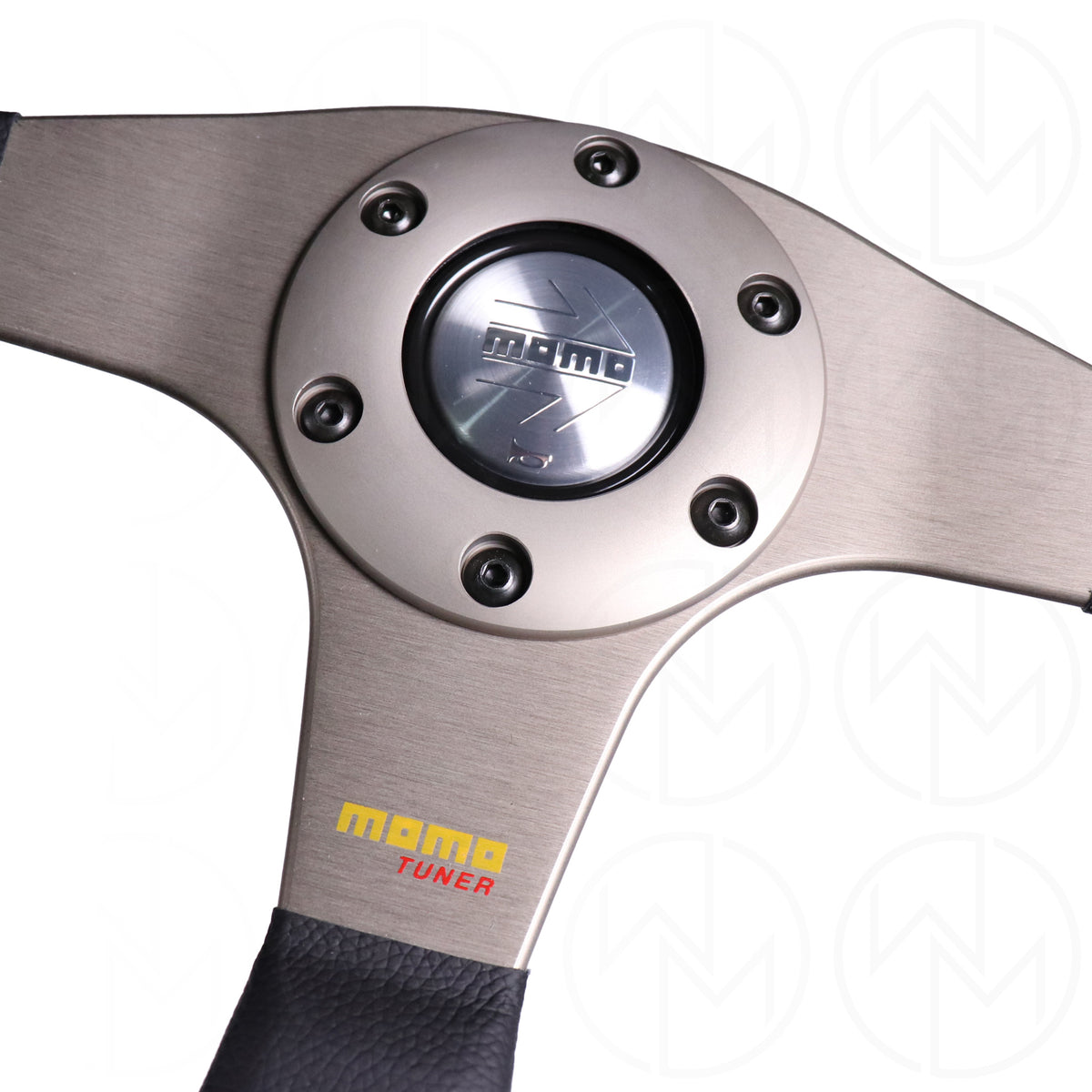 Momo Tuner Steering Wheel - 350mm Leather w/Anthracite Spokes