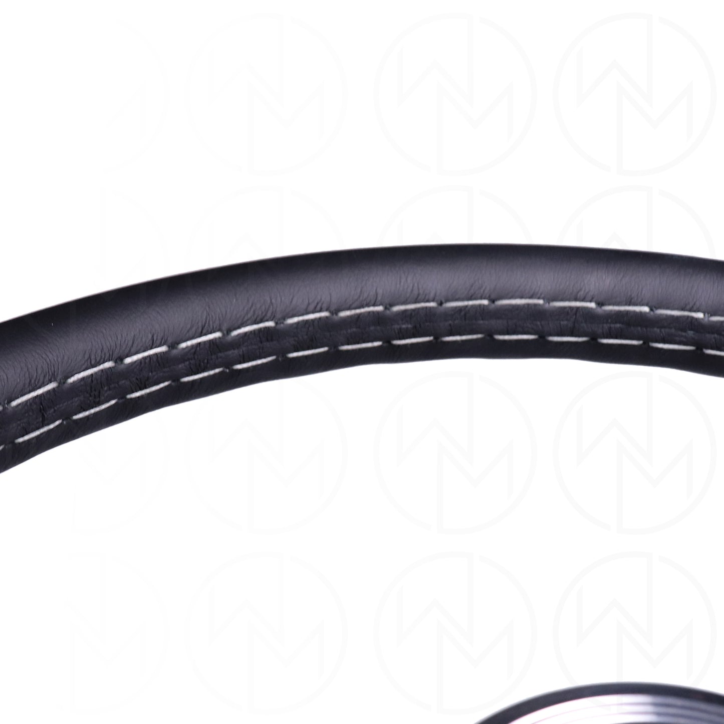 Nardi Classic Steering Wheel - 360mm Leather w/Polished Spokes & Ring and Grey Stitch