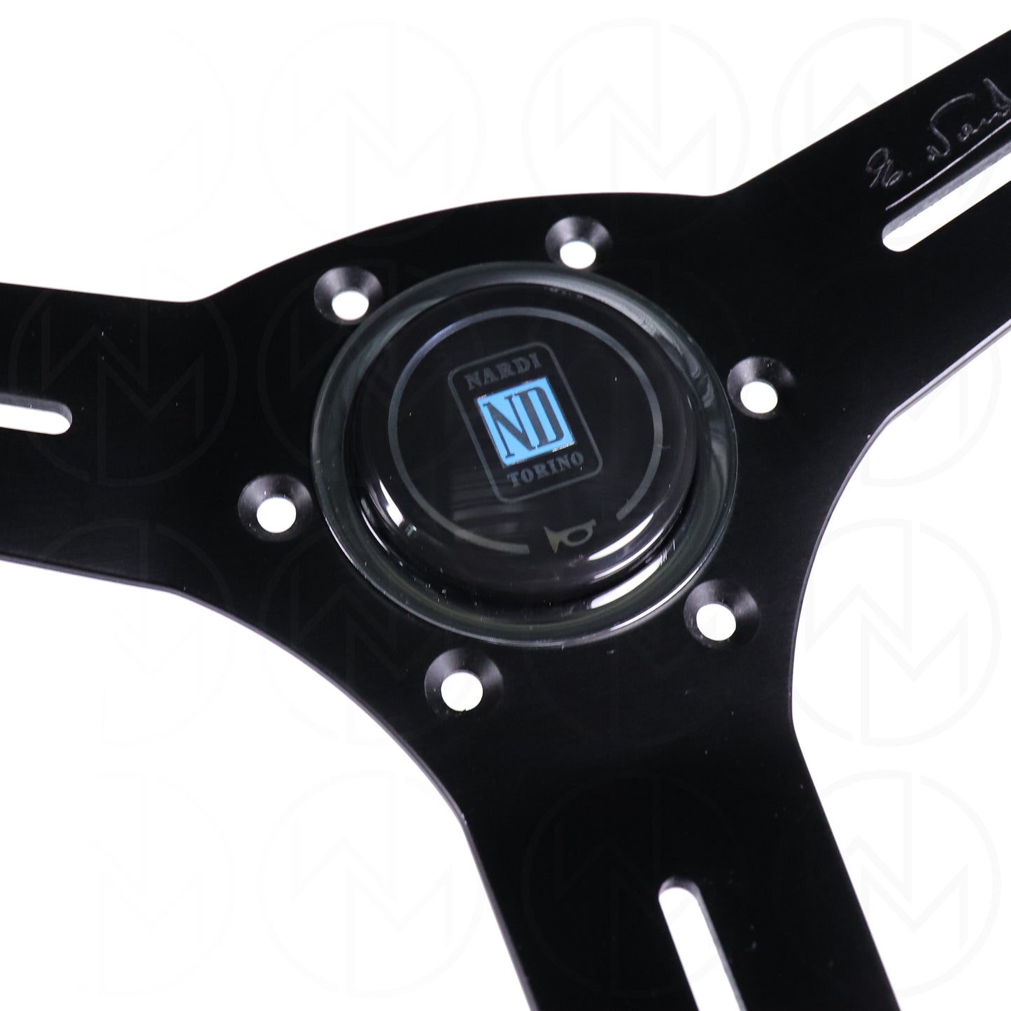 Nardi Competition Steering Wheel - 330mm Perforated Leather w/Grey Stitch