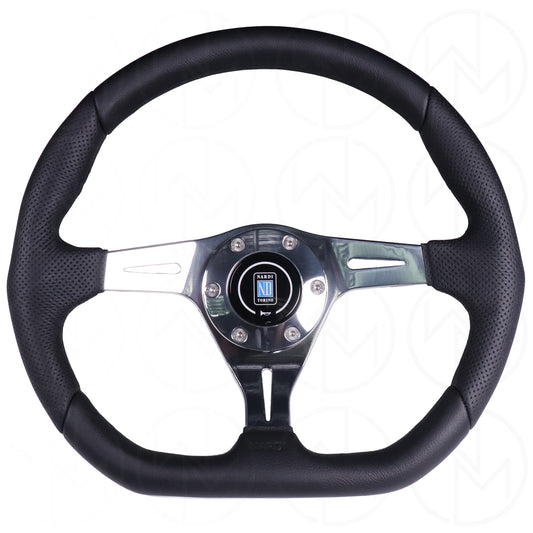 Nardi Basic Kallista Steering Wheel - 350mm Combo Leather w/Polished Spokes