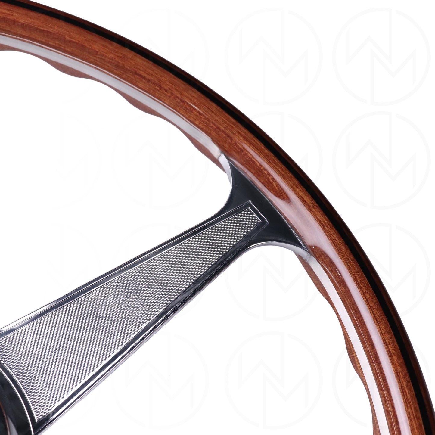 Nardi Classic Anni '60 Wood Steering Wheel - 390mm Polished Grip Spokes