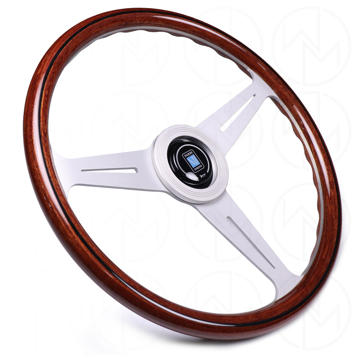 Nardi Classic Wood Steering Wheel - 360mm Silver Spokes