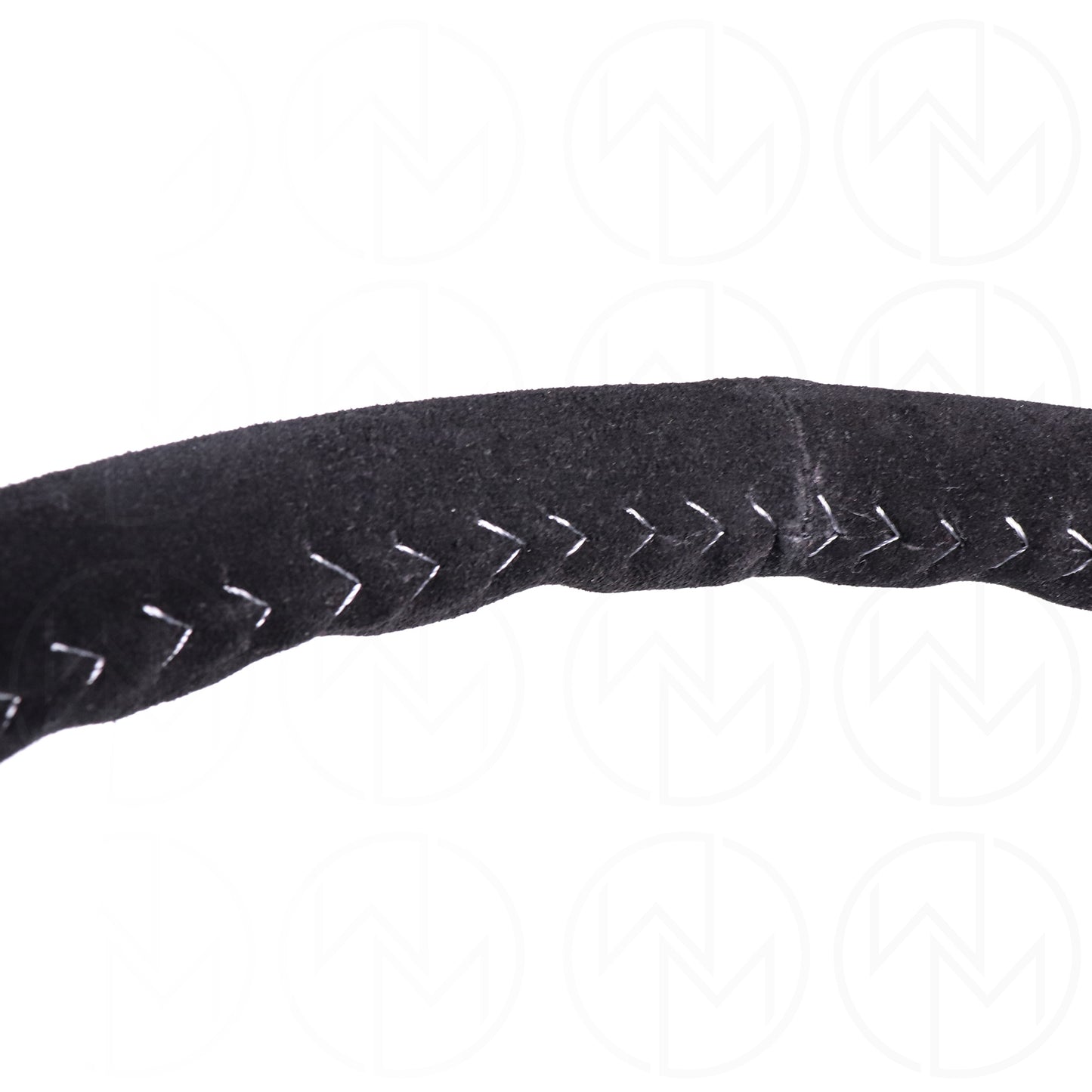 NRG Sport Steering Wheel - 350mm Suede w/Solid Spoke & Baseball Silver Stitch