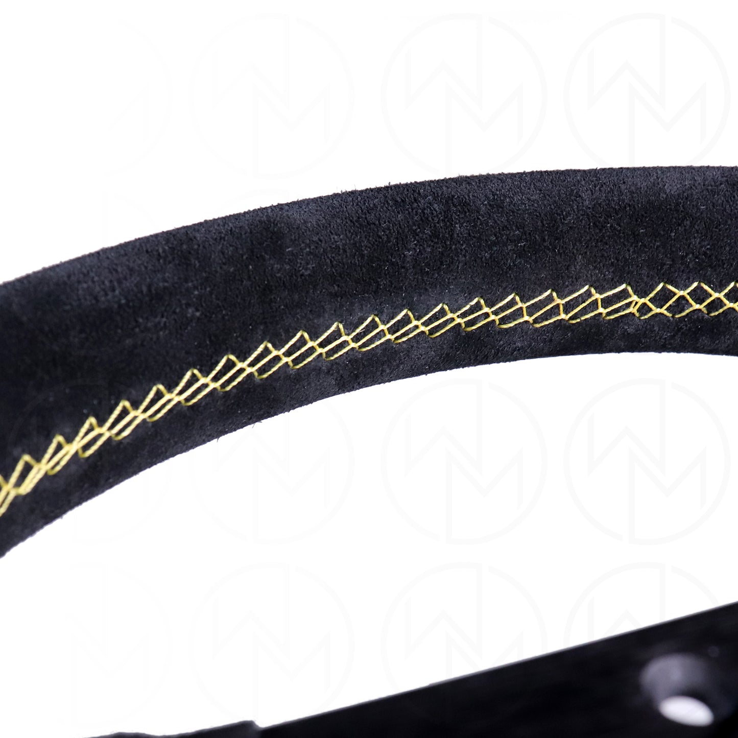 Personal Fitti F1 Steering Wheel - 320mm Suede w/Yellow Stitch