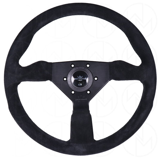 Personal Grinta Steering Wheel - 350mm Suede w/Black Stitch