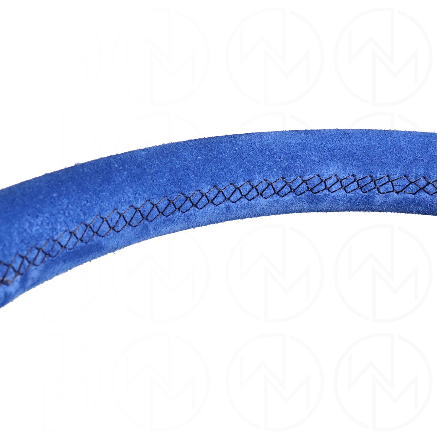 Personal Grinta Steering Wheel - 350mm Blue Suede w/Black Stitch