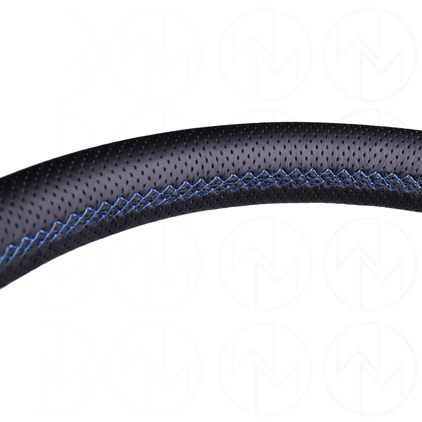 Personal Grinta Steering Wheel - 350mm Perforated Leather w/Blue Stitch