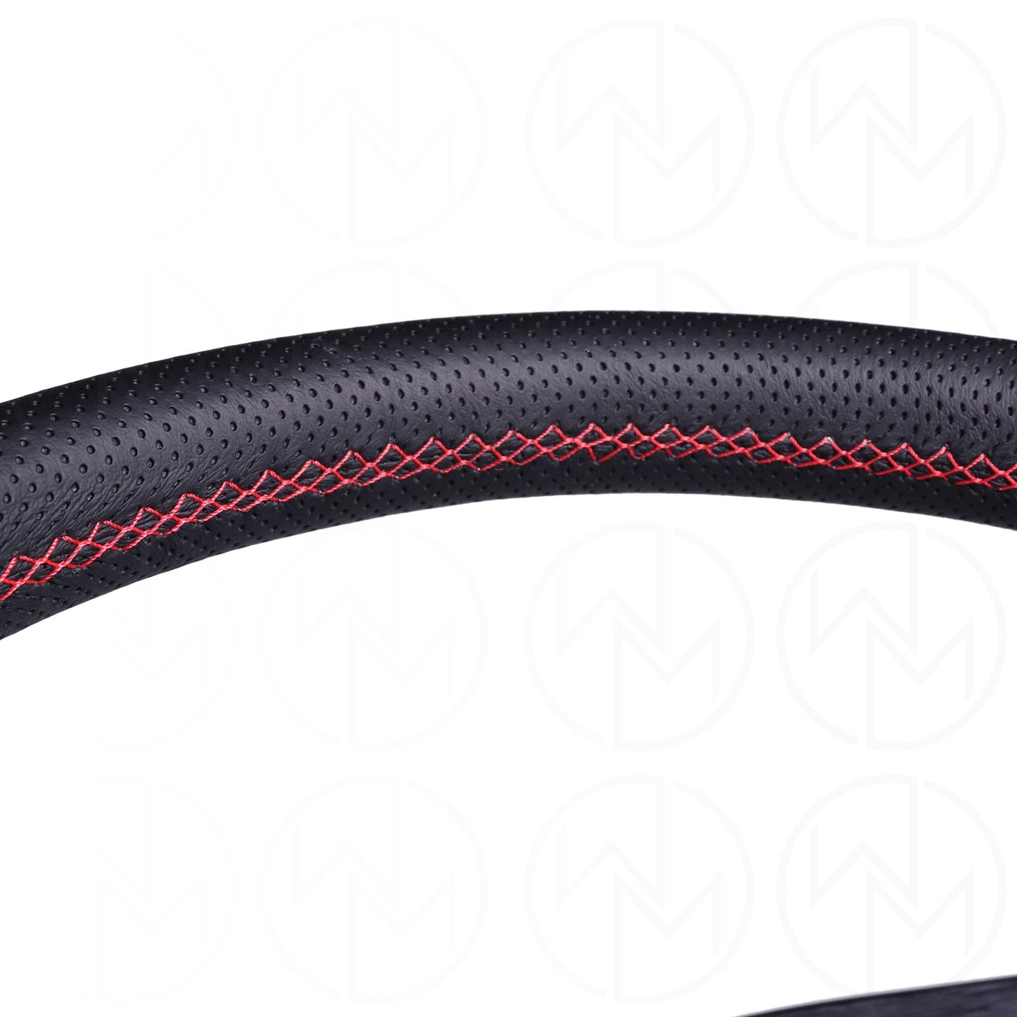 Personal Grinta Steering Wheel - 330mm Perforated Leather w/Red Stitch
