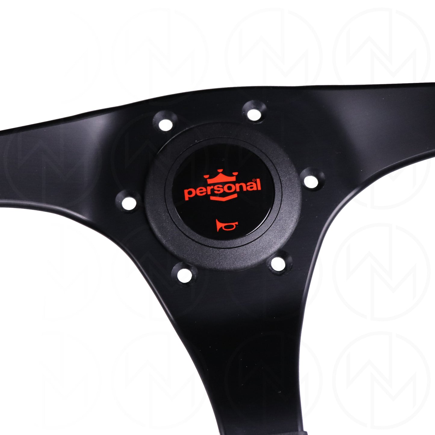 Personal Trophy Steering Wheel - 350mm Suede w/Red Stitch