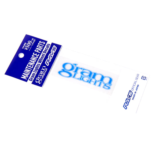Rays Gram Lights Replacement Spoke Decal - Blue