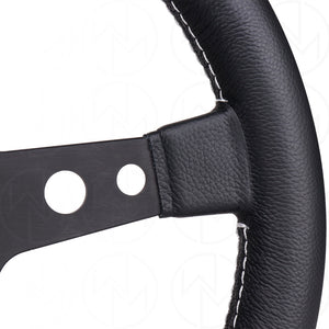 Momo Prototipo Steering Wheel - 320mm Leather w/Black Spokes