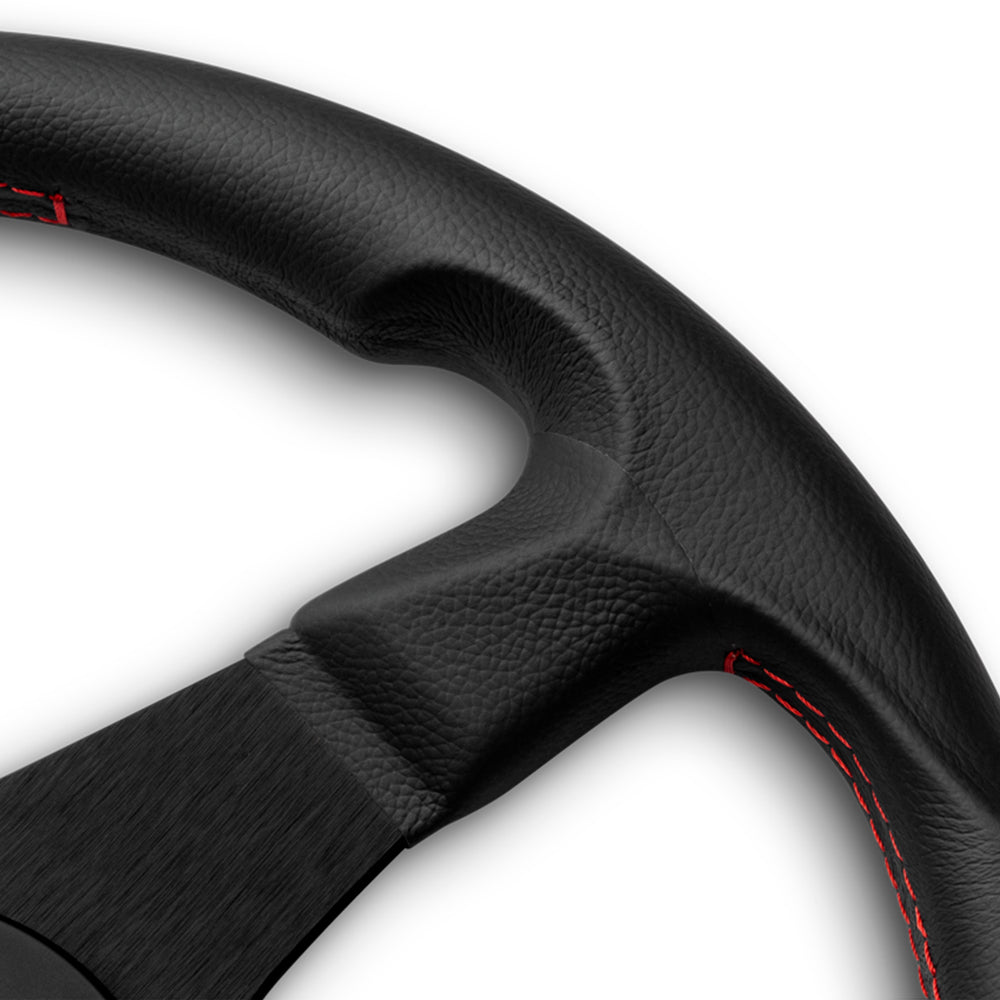 Momo Corse 2.0 Steering Wheel - Black Leather