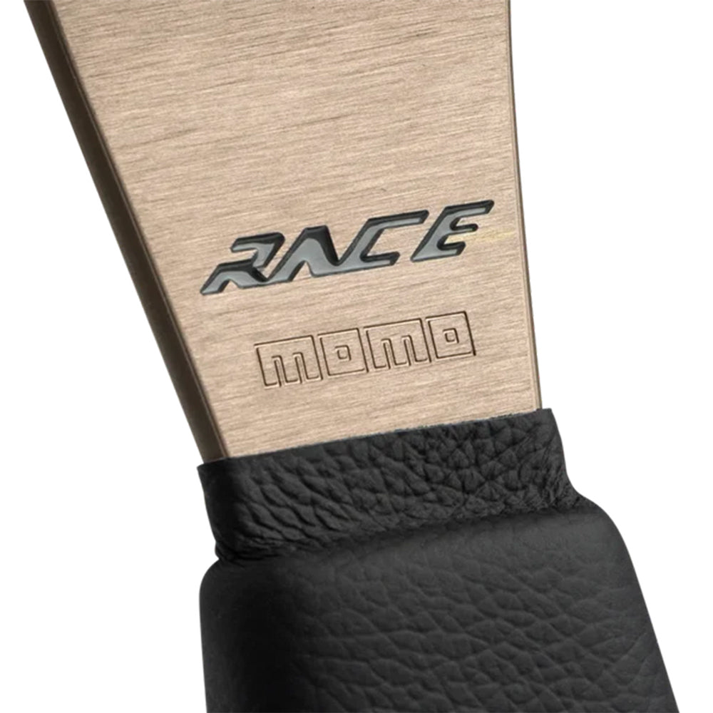 Momo Race 2.0 Steering Wheel - 350mm Leather Combo w/Anthracite Spokes