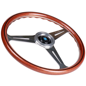 Nardi Classic Wood Steering Wheel - 360mm Flat Aluminum Spokes