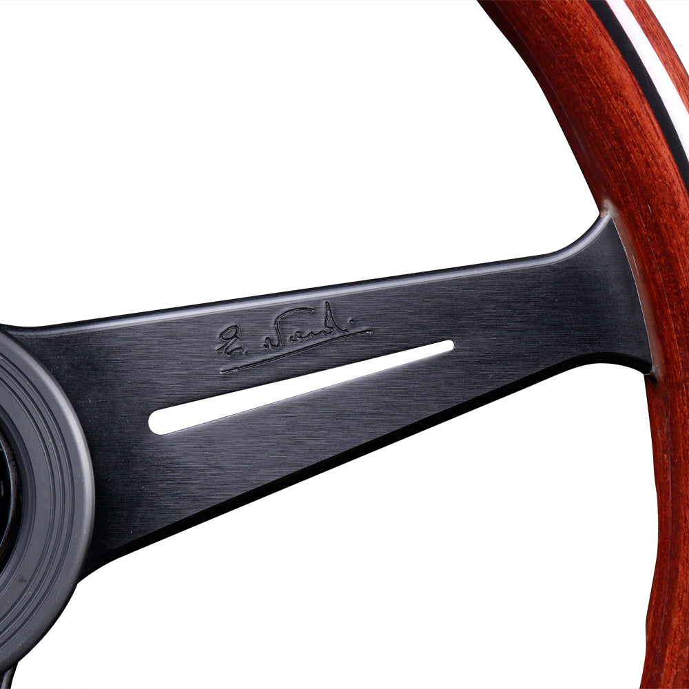 Nardi Classic Wood Steering Wheel - 390mm Black Spokes