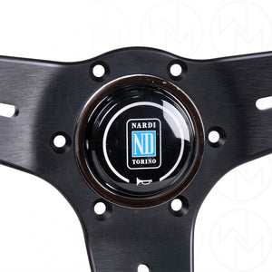 Nardi Sport Rally Deep Corn Steering Wheel - 350mm Suede w/Blue Stitch