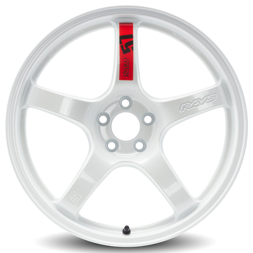 Rays Gram Lights 57DR/CR Spoke Sticker Set (2 Pieces / Red)