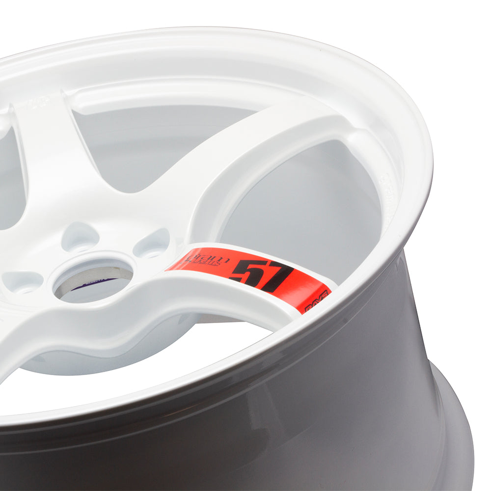 Rays Gram Lights 57DR/CR Spoke Sticker Set (2 Pieces / Red)