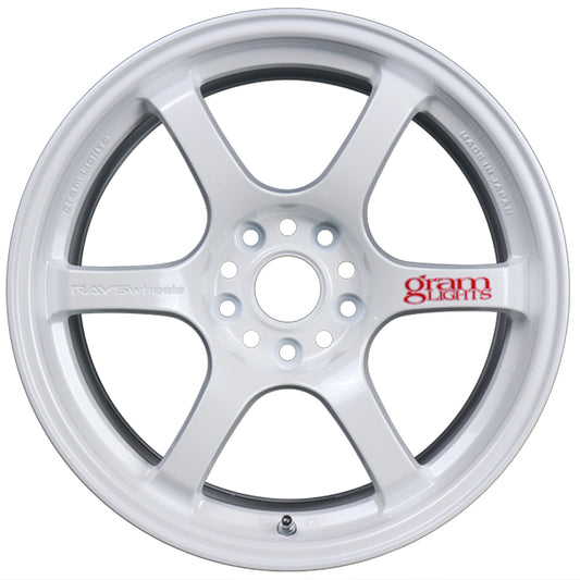 Rays Gram Lights 57DR Wheels - Ceramic Pearl White 17x9 / 5x114 / +38