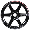 Volk Racing TE37 Saga S-Plus Time Attack Wheels - Black/Redot / 18x9.5 / 5x120 / +38