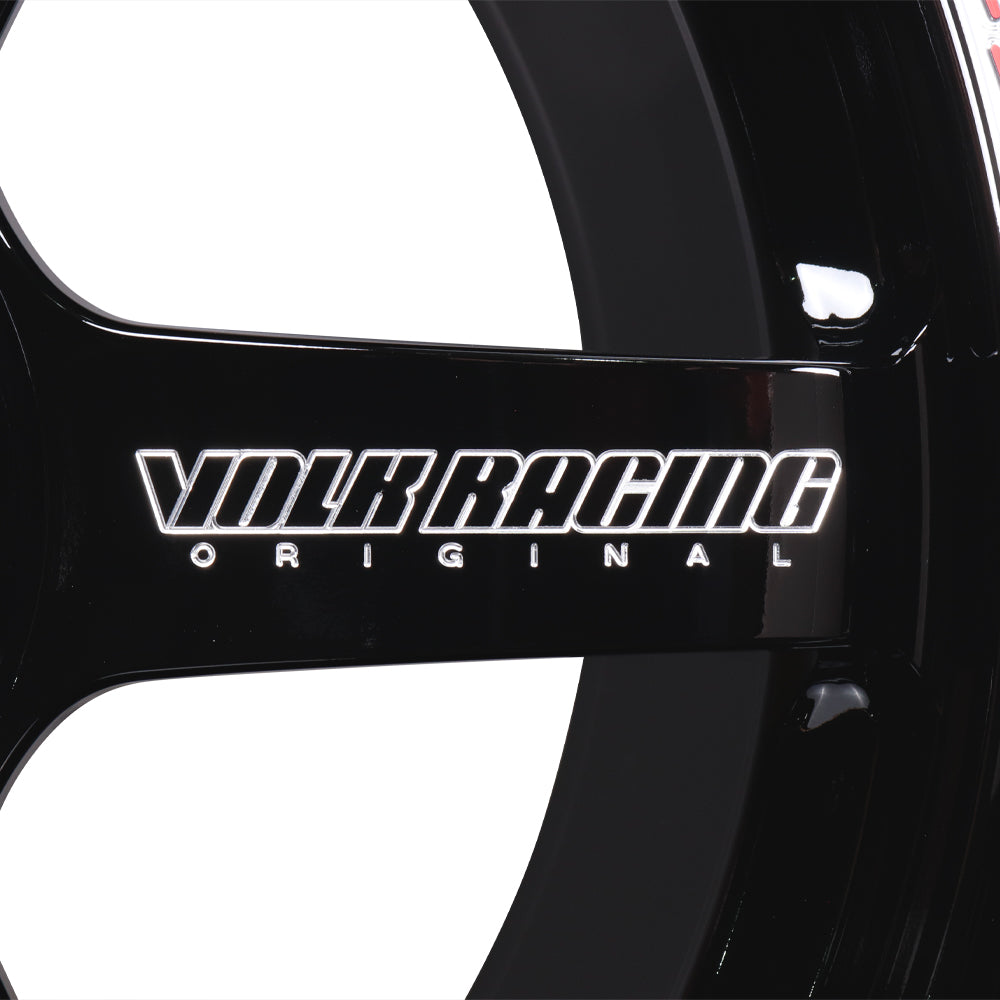 Volk Racing TE37 Saga S-Plus Time Attack Wheels - Black/Redot / 18x9.5 / 5x120 / +38