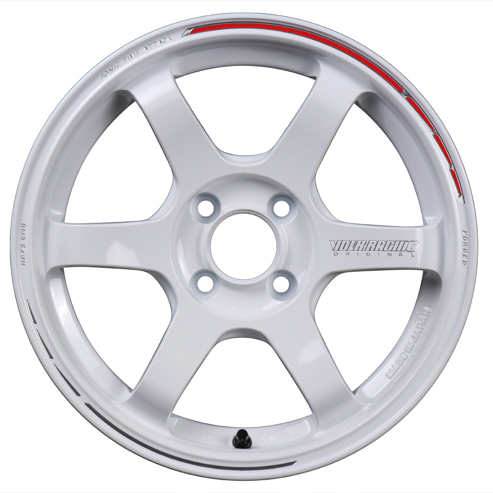 Volk Racing TE37 Sonic Time Attack Edition Wheels - Dash White 15x7 / 4x100