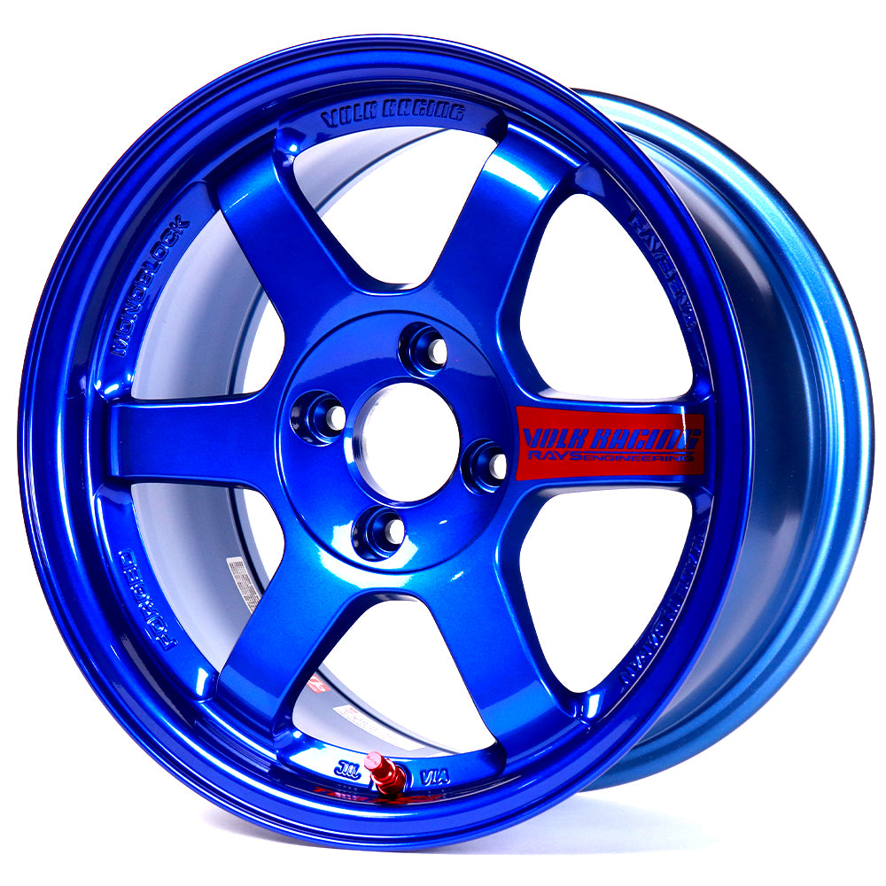 Volk Racing TE37SL Super Lap Edition - Hyper Blue 15x8.0 / 4x100 / +35