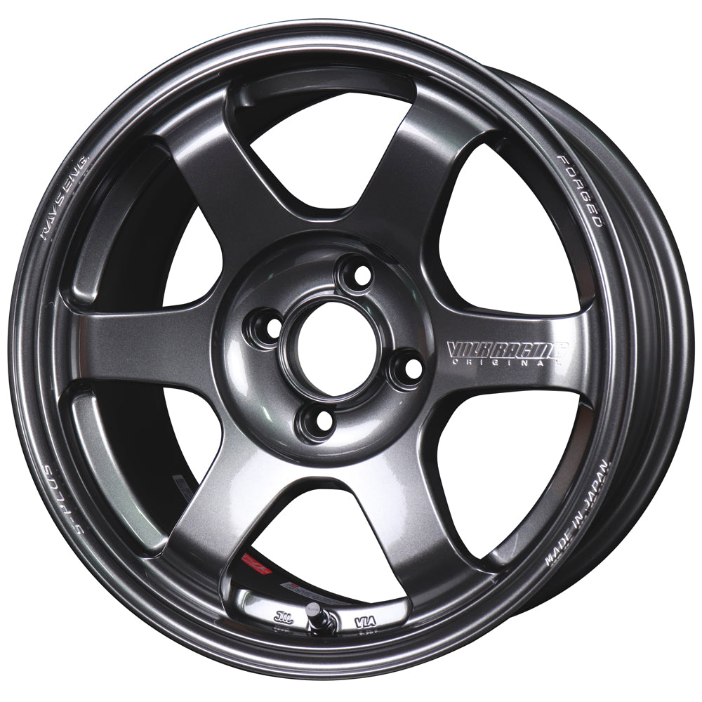 Volk Racing TE37 Saga S-Plus Wheels - Dark Gunmetal / 15x8 / 4x100 / +35